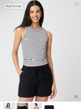 J Crew linen blend drawstring short